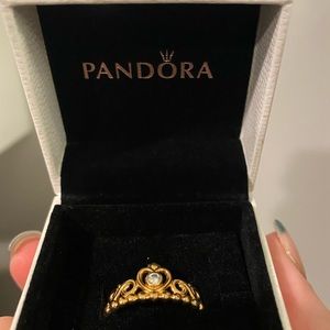 Gold Pandora Tiara Ring